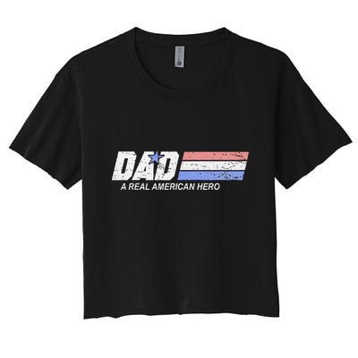 Dad A Real American Hero Crop Top