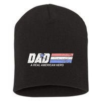 Dad A Real American Hero Short Acrylic Beanie