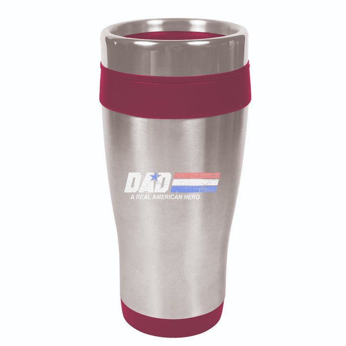 Dad A Real American Hero 16oz Travel Tumbler