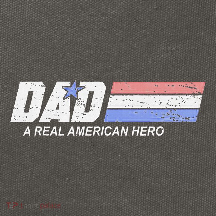 Dad A Real American Hero Cotton Canvas Backpack