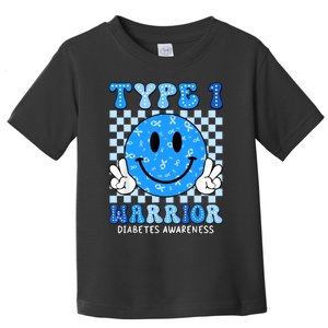 Diabetes Awareness Ribbon T1d Warrior Support Squad Toddler T-Shirt