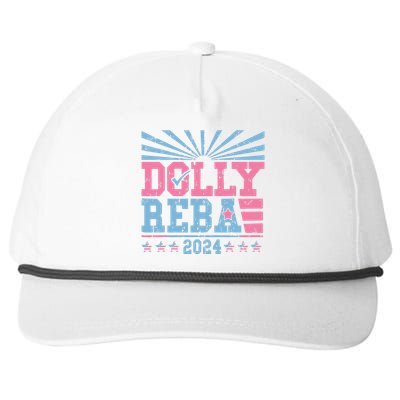 Dolly And Reba 2024 For President Snapback Five-Panel Rope Hat