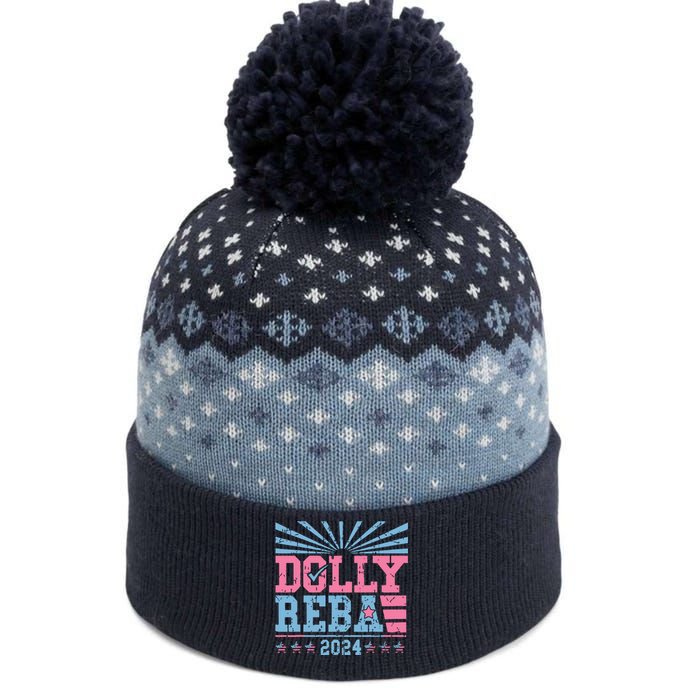 Dolly And Reba 2024 For President The Baniff Cuffed Pom Beanie