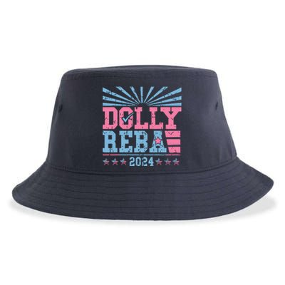 Dolly And Reba 2024 For President Sustainable Bucket Hat