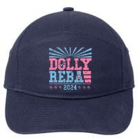 Dolly And Reba 2024 For President 7-Panel Snapback Hat