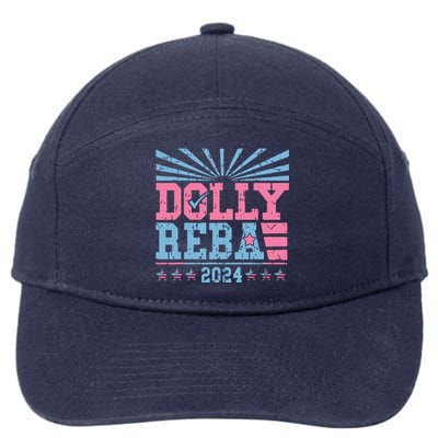 Dolly And Reba 2024 For President 7-Panel Snapback Hat