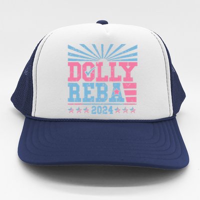 Dolly And Reba 2024 For President Trucker Hat