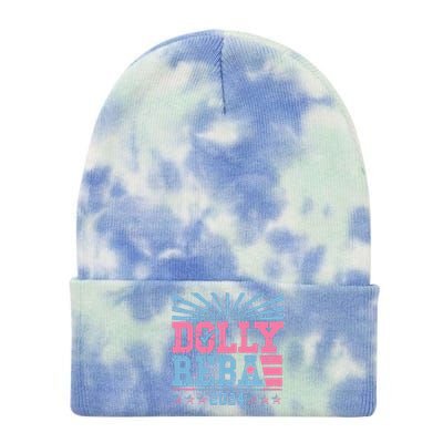 Dolly And Reba 2024 For President Tie Dye 12in Knit Beanie