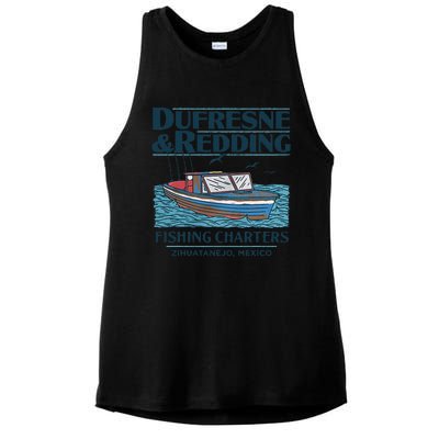 Dufresne And Redding Fishing Charters Ladies PosiCharge Tri-Blend Wicking Tank