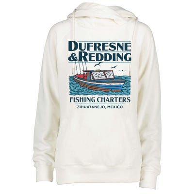 Dufresne And Redding Fishing Charters Womens Funnel Neck Pullover Hood