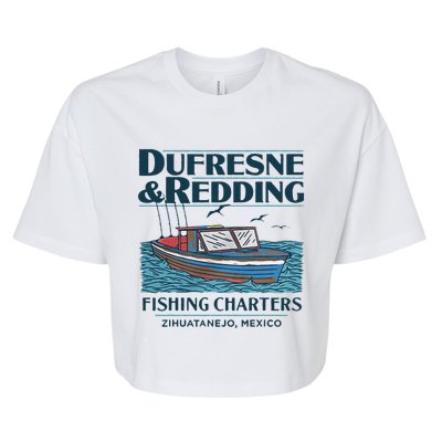 Dufresne And Redding Fishing Charters Bella+Canvas Jersey Crop Tee