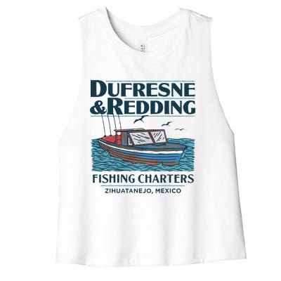 Dufresne And Redding Fishing Charters Women's Racerback Cropped Tank