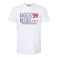 Dolly And Reba 2024 Make America Fancy Again Retro Vintage Softstyle CVC T-Shirt