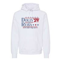 Dolly And Reba 2024 Make America Fancy Again Retro Vintage Premium Hoodie