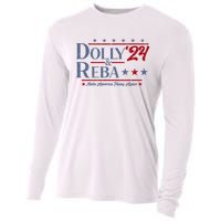 Dolly And Reba 2024 Make America Fancy Again Retro Vintage Cooling Performance Long Sleeve Crew