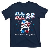 Dolly And Reba 2024 Make America Fancy Again Messy Bun T-Shirt