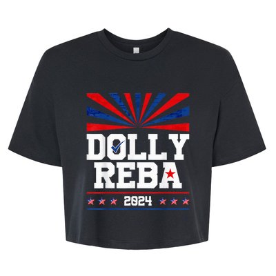 Dolly And Reba 2024 Make America Fancy Again Bella+Canvas Jersey Crop Tee