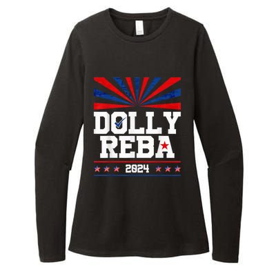 Dolly And Reba 2024 Make America Fancy Again Womens CVC Long Sleeve Shirt