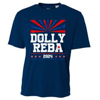 Dolly And Reba 2024 Make America Fancy Again Cooling Performance Crew T-Shirt