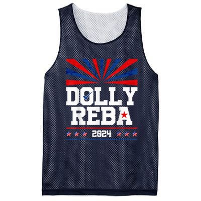 Dolly And Reba 2024 Make America Fancy Again Mesh Reversible Basketball Jersey Tank