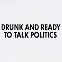 Drunk And Ready To Talk Politics Cooling Performance Crew T-Shirt
