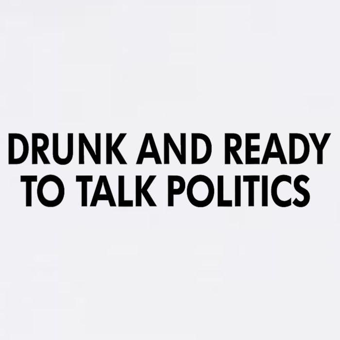 Drunk And Ready To Talk Politics Cooling Performance Crew T-Shirt