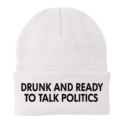 Drunk And Ready To Talk Politics Knit Cap Winter Beanie