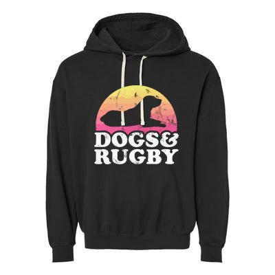 Dogs And Rugby Men Or Womens Dog Garment-Dyed Fleece Hoodie