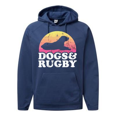 Dogs And Rugby Men Or Womens Dog Performance Fleece Hoodie