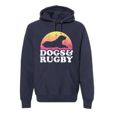 Dogs And Rugby Men Or Womens Dog Premium Hoodie