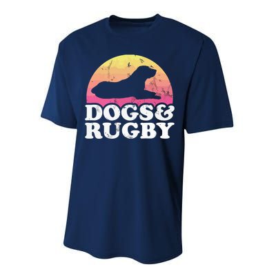 Dogs And Rugby Men Or Womens Dog Performance Sprint T-Shirt