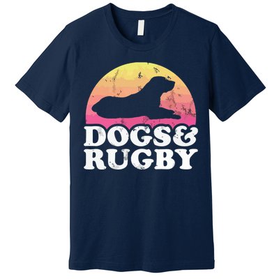 Dogs And Rugby Men Or Womens Dog Premium T-Shirt