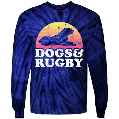 Dogs And Rugby Men Or Womens Dog Tie-Dye Long Sleeve Shirt