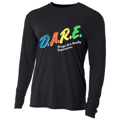 Dare Drugs Are Really Expensive Cooling Performance Long Sleeve Crew