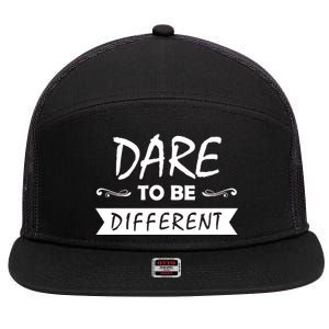 Dare To Be Different 7 Panel Mesh Trucker Snapback Hat