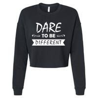Dare To Be Different Cropped Pullover Crew