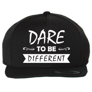 Dare To Be Different Wool Snapback Cap