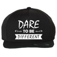 Dare To Be Different Wool Snapback Cap