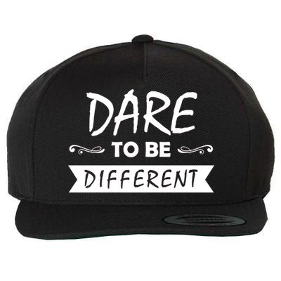 Dare To Be Different Wool Snapback Cap