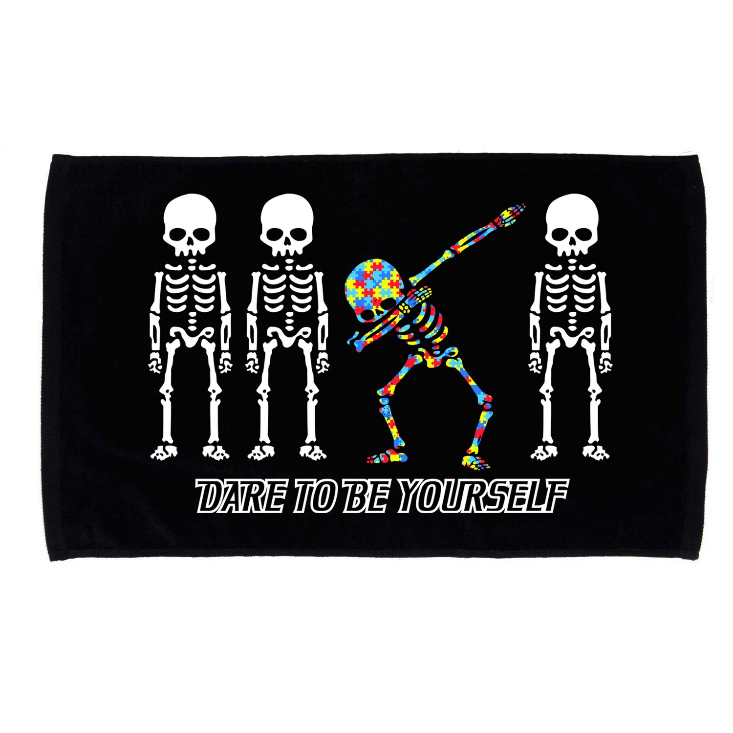 Dare To Be Yourself Autism Awareness Microfiber Hand Towel