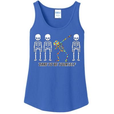 Dare To Be Yourself Autism Awareness Ladies Essential Tank