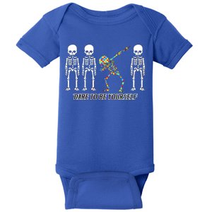 Dare To Be Yourself Autism Awareness Baby Bodysuit