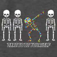 Dare To Be Yourself Autism Awareness Vector Backpack