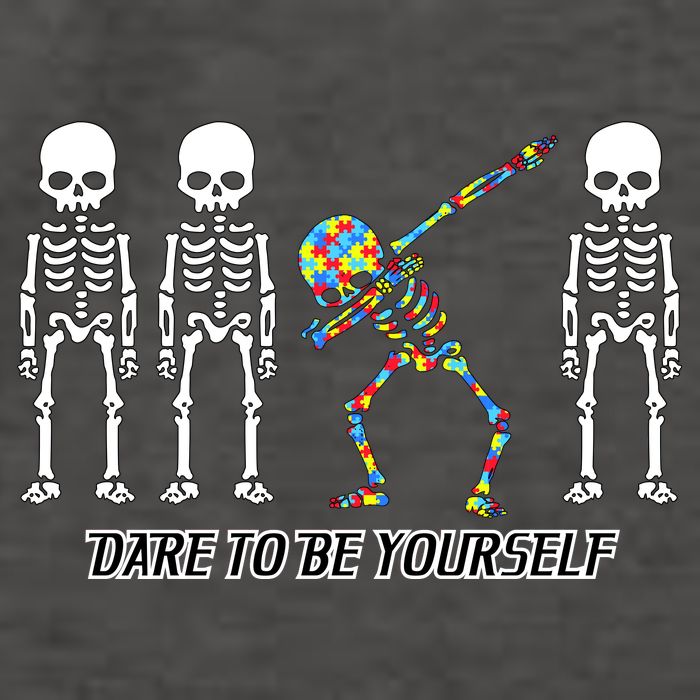 Dare To Be Yourself Autism Awareness Vector Backpack