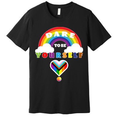 Dare To Be Yourself LGBT Equality Lesbian Gay Pride Premium T-Shirt
