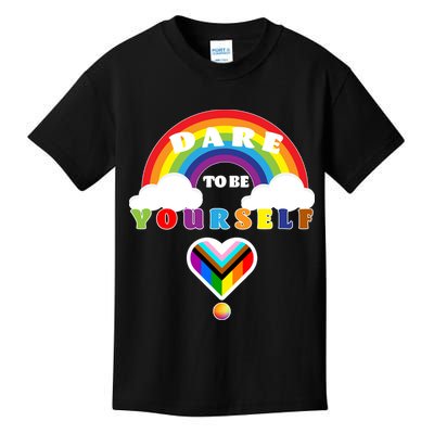 Dare To Be Yourself LGBT Equality Lesbian Gay Pride Kids T-Shirt