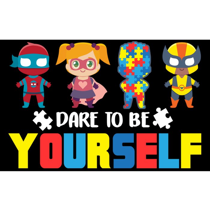 Dare To Be Yourself Superhero Autism Bumper Sticker