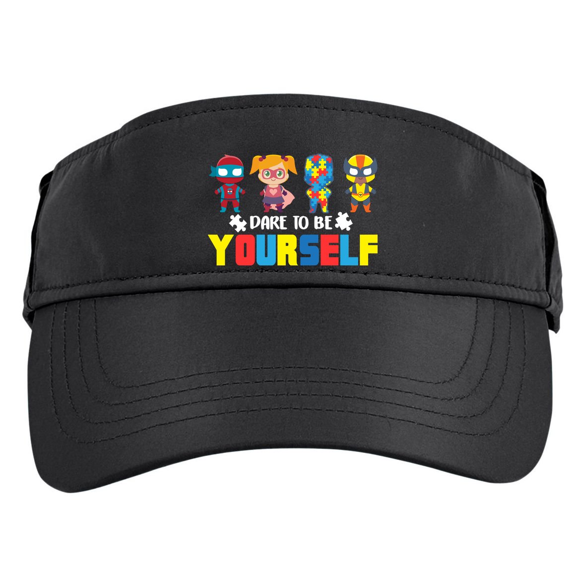 Dare To Be Yourself Superhero Autism Adult Drive Performance Visor