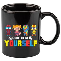 Dare To Be Yourself Superhero Autism 11oz C Handle Ceramic Mug