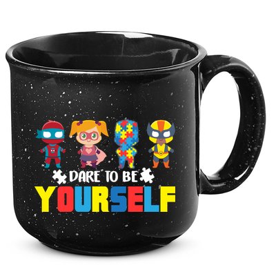Dare To Be Yourself Superhero Autism 15oz Campfire Ceramic Mug